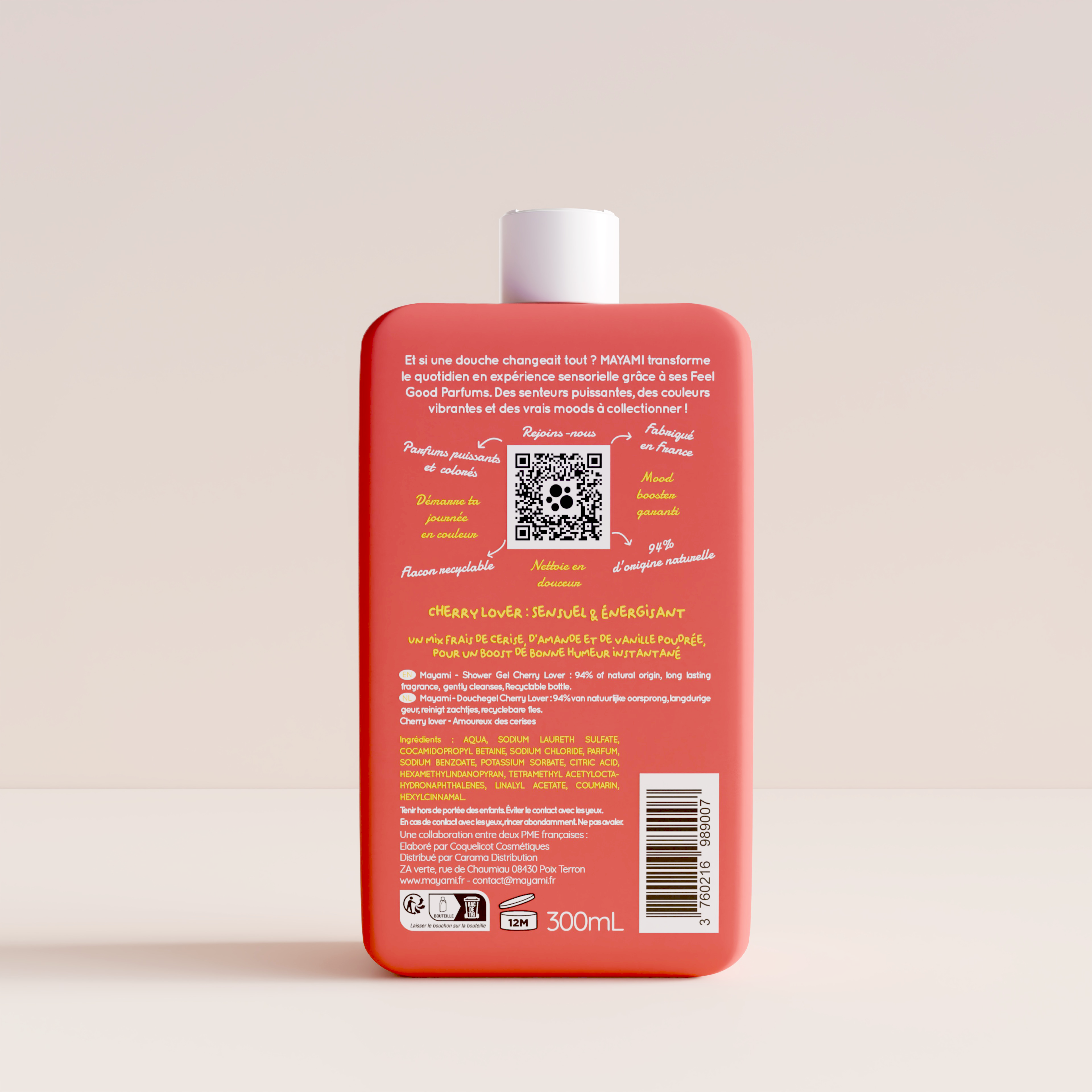 Gel douche parfum CHERRY LOVER  300 ml