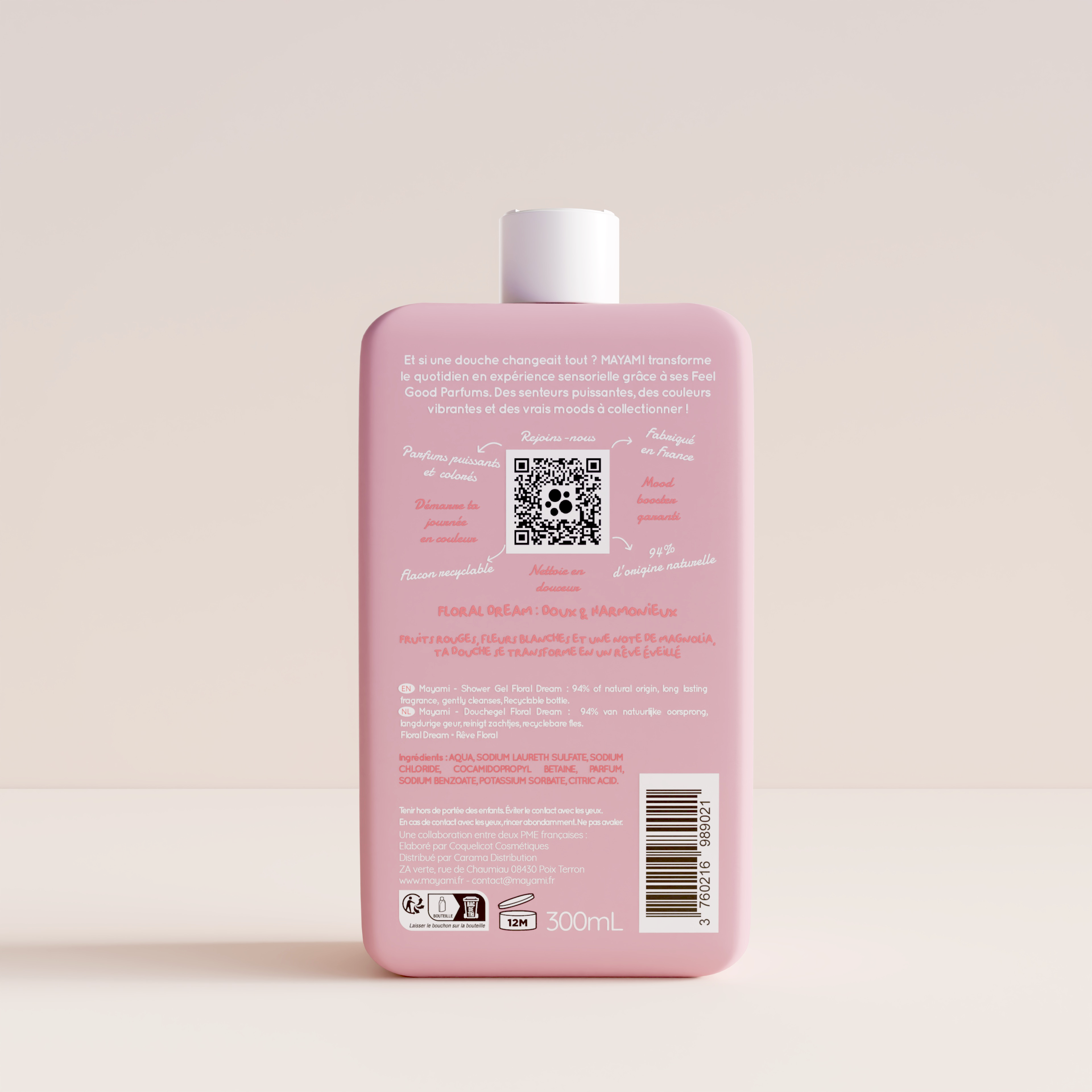 Gel douche parfum FLORAL DREAM 300 ml