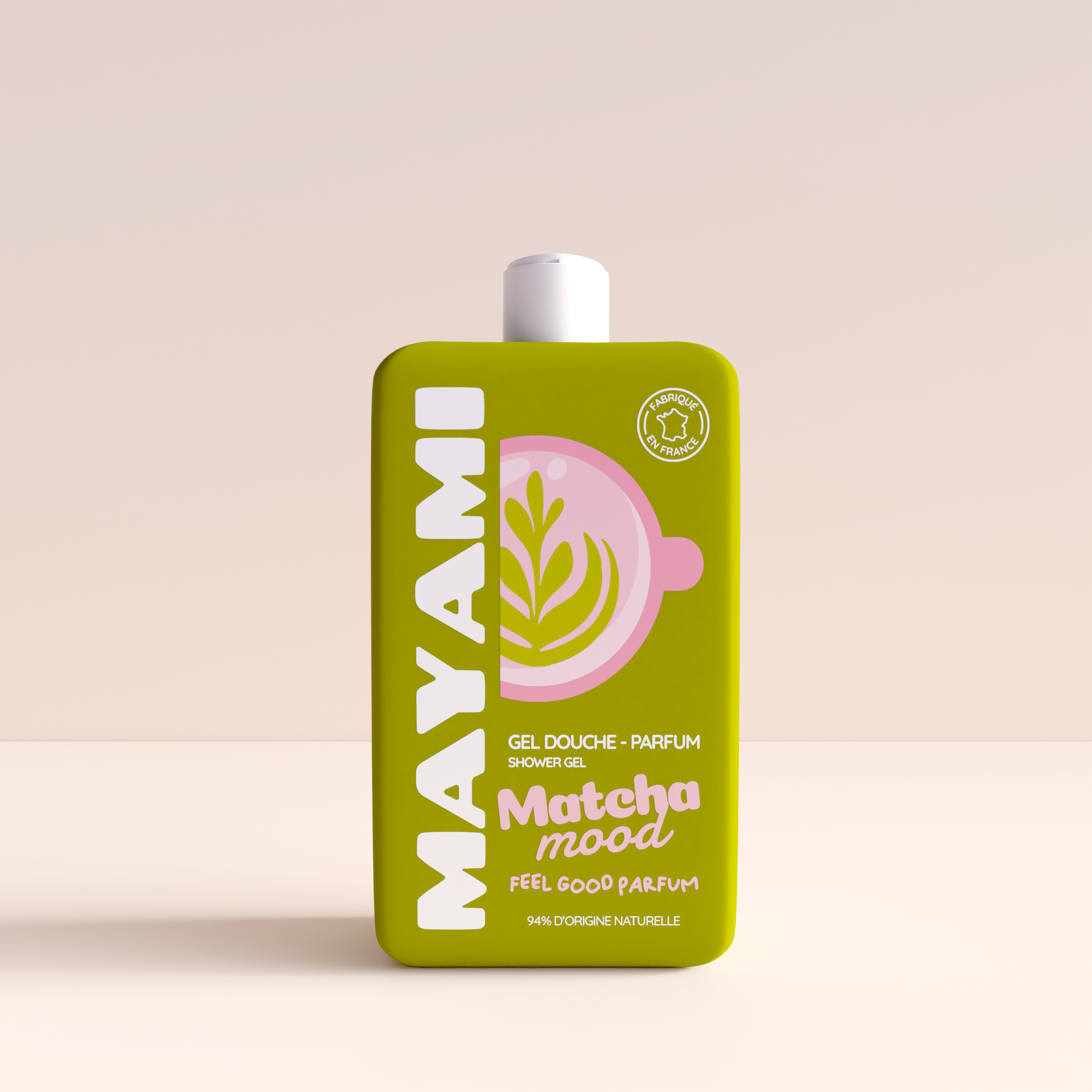 Gel douche parfumé Matcha Mood Mayami - Bouteille 300ml vert matcha
