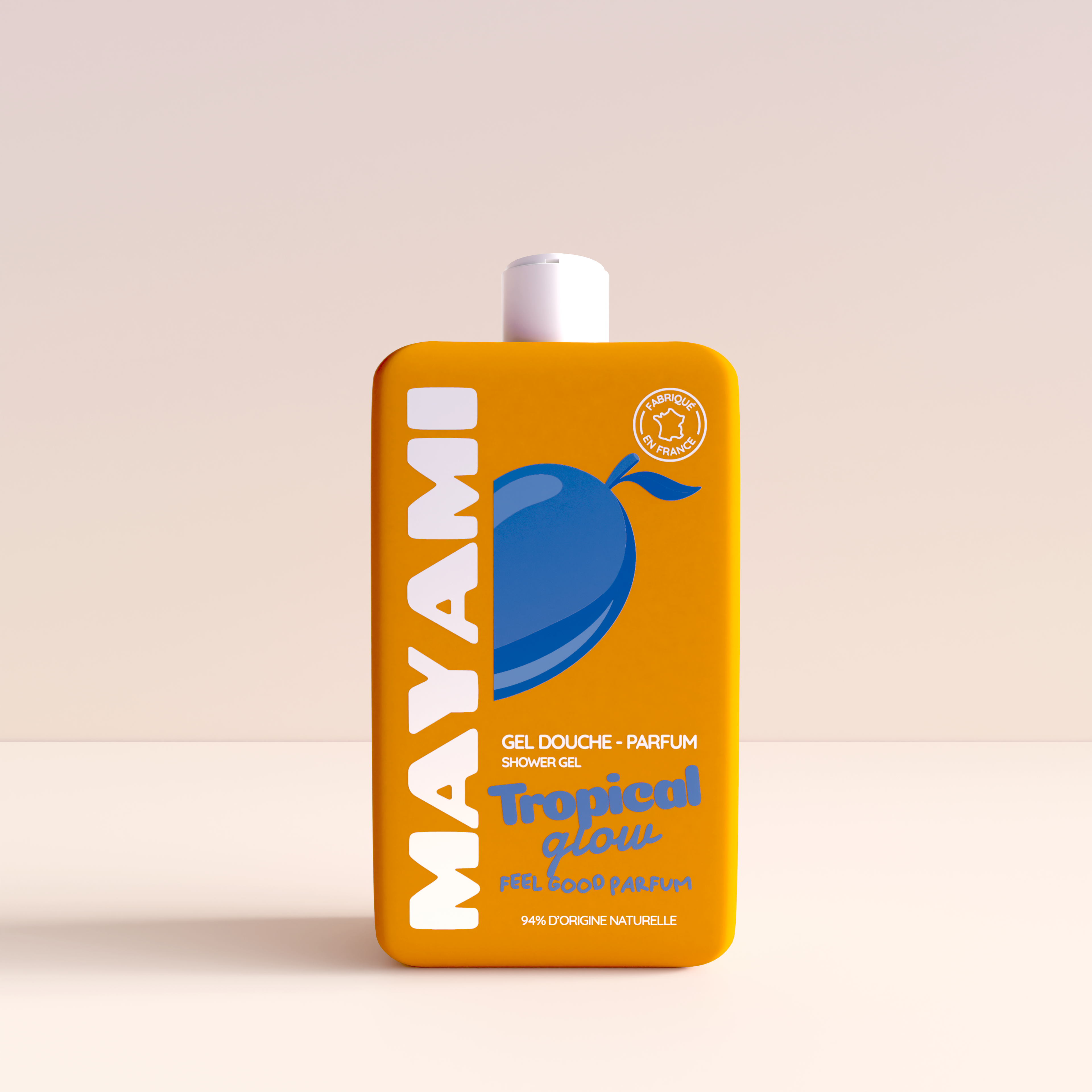Gel douche parfumé Tropical Glow Mayami - Bouteille 300ml orange passion